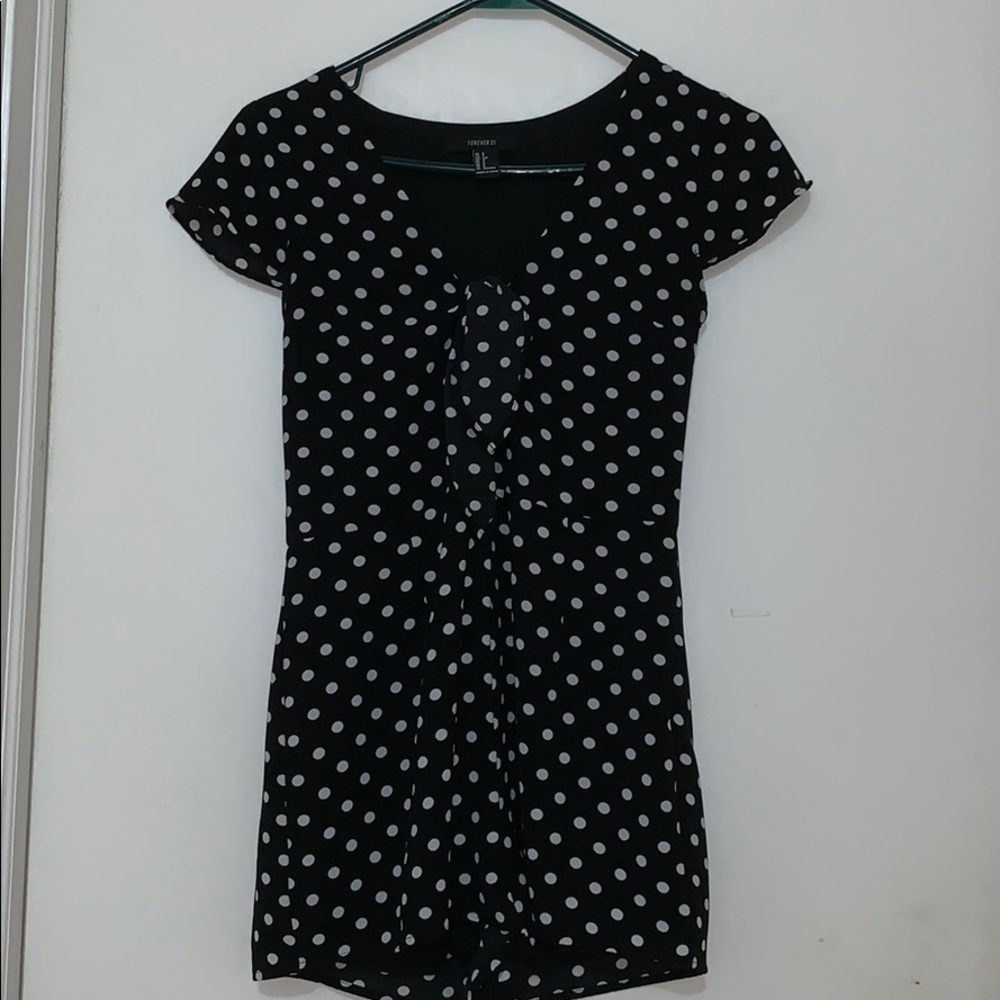 Polka dot romper